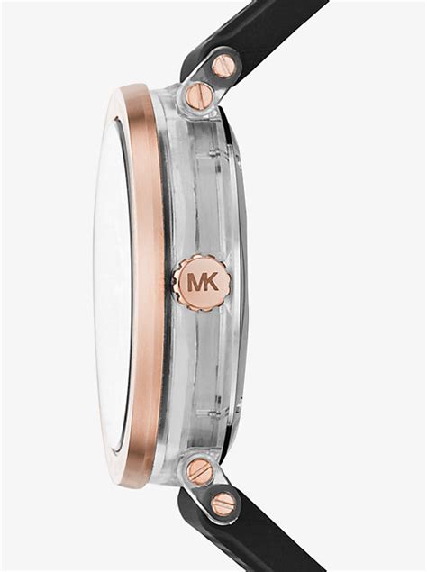 michael kors oversized greer watch rose gold|Rose.